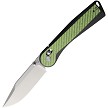 Rapax Trek Crossbar Lock Pocket Knife Green Carbon Fiber - MK0041CFGN 