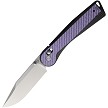 Rapax Trek Crossbar Lock Pocket Knife Purple Carbon Fiber - MK0041CFPL 