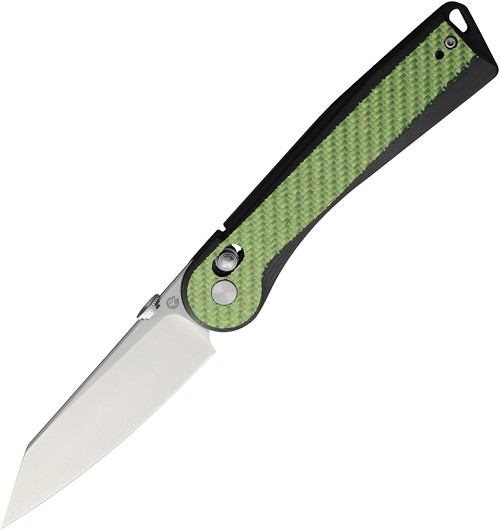 Rapax Slick Crossbar Lock Pocket Knife Green Carbon Fiber - MK0042CFGN 