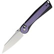 Rapax Slick Crossbar Lock Pocket Knife Purple Carbon Fiber - MK0042CFPL 