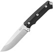 MKM-Maniago Knife Makers Base Camp Fixed Blade Knife Black - MKMBCGBK 