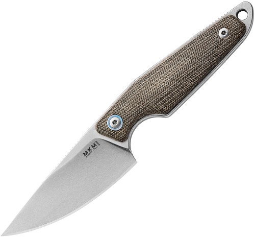 MKM-Maniago Knife Makers Makro 1 Green Micarta Knife - MKMMA01GC 