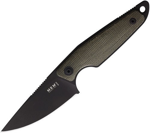 MKM-Maniago Knife Makers Makro 1 Fixed Blade Knife Black - MKMMA01GCB 
