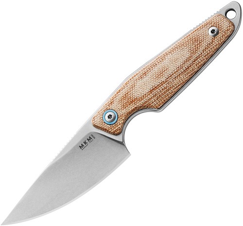 MKM-Maniago Knife Makers Makro 1 Natural Micarta Knife - MKMMA01NC 