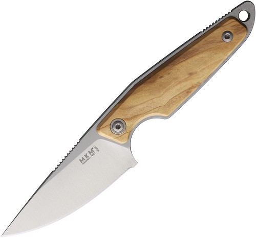 MKM-Maniago Knife Makers Makro 1 Fixed Blade Knife Olive Wood - MKMMA01O 