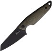 MKM-Maniago Knife Makers Makro 2 Fixed Blade Knife Black Green Micarta - MKMMA02GCB 
