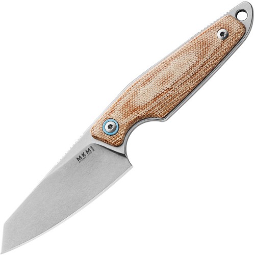 MKM-Maniago Knife Makers Makro 2 Natural Micarta Knife - MKMMA02NC 