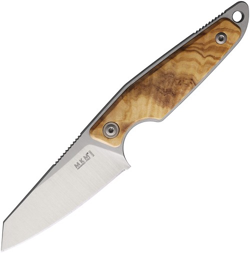 MKM-Maniago Knife Makers Makro 2 Fixed Blade Knife Olive Wood - MKMMA02O 
