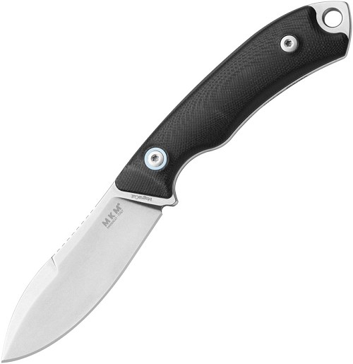 MKM-Maniago Knife Makers Pocket Tango 1 Fixed Blade Knife G10 - MKMPT1GBK 