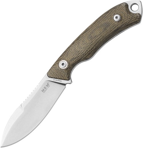 MKM-Maniago Knife Makers Pocket Tango 1 Fixed Blade Knife Green - MKMPT1GC 