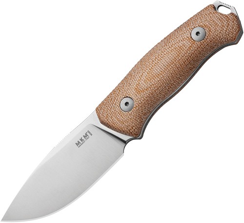 MKM-Maniago Knife Makers Small LOV Fixed Blade Knife Natural Micarta - MKMSLNC 