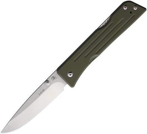 Main Street Route 66 Lockback Pocket Knife OD Green Drop Point - MMS003 