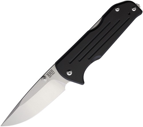 Main Street Bourbon Lockback Pocket Knife Black Drop Point - MMS019 