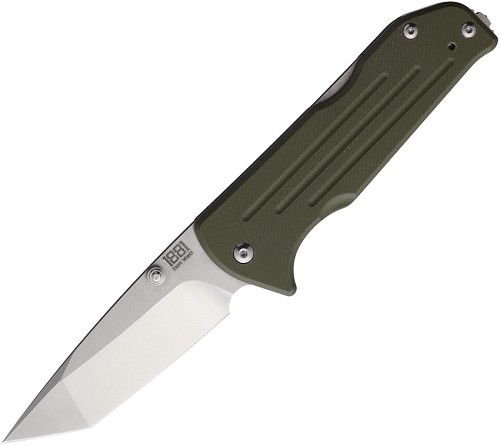 Main Street Bourbon Lockback Pocket Knife OD Green Tanto - MMS020 
