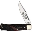 Marbles Lockback Pocket Knife Brown Checkered Bone - MR677 