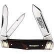 Marbles Whittler Pocket Knife Brown Checkered Bone - MR681 