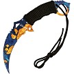 Mtech Karambit Fixed Blade Knife Blue - MT2076BY 