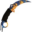 MT2076BY Mtech Karambit Fixed Blade Knife Blue 