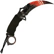 MT2076GLX Mtech Karambit Fixed Blade Knife Red 