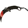 MT2076GLX Mtech Karambit Fixed Blade Knife Red 