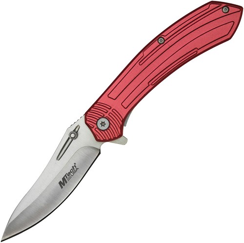 Mtech Linerlock Pocket Knife Spring Assisted Red - MTA1201RD 