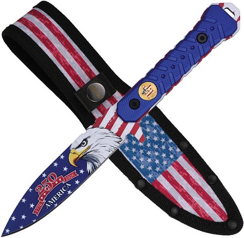 MTech Fixed Blade Knife 250th Blue - MTFIX011BL250 