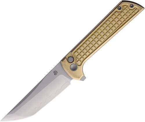 North Mountain Blades Chop 2 Button Lock Pocket Knife Bronze - NMB2403A 