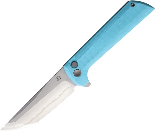 North Mountain Blade Chop 2 Button Lock Pocket Knife Sky Blue - NMB2405SB 