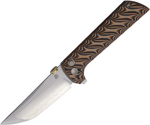 North Mountain Blade Chop 2 Button Lock Pocket Knife Snake G10 - NMB2406BKSK 