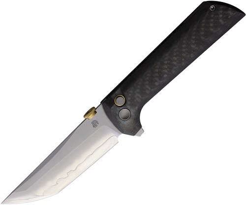 North Mountain Blade Chop 2 Button Lock Pocket Knife Carbon Fiber - NMB2406C 