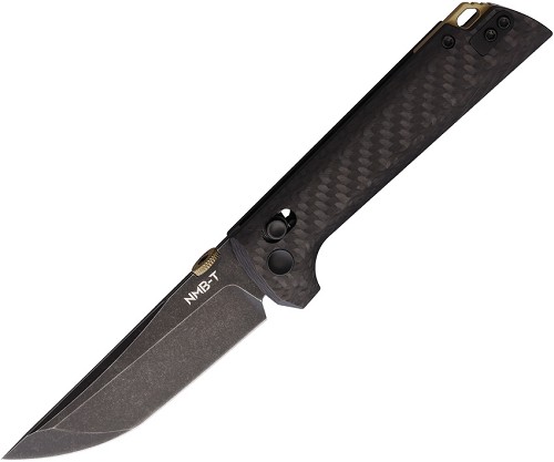 North Mountain Blade Chop 2 Crossbar Lock Pocket Knife Carbon Fiber - NMB2406CFBK 