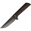 North Mountain Blade Chop 2 Button Lock Pocket Knife Copper Carbon Fiber - NMB2406CUCFD 