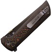 North Mountain Blade Chop 2 Button Lock Pocket Knife Copper Carbon Fiber - NMB2406CUCFD 