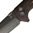 North Mountain Blade Chop 2 Button Lock Pocket Knife Copper Carbon Fiber - NMB2406CUCFD 