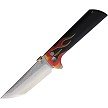 North Mountain Blade Chop 2 Button Lock Pocket Knife Flames - NMB2406HR 