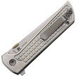 North Mountain Blade Chop 2 Button Lock Pocket Knife Grid Silver - NMB2406ICGSL 