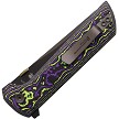 North Mountain Blade Chop 2 Button Lock Pocket Knife Purple Carbon Fiber - NMB2406PRCFD 