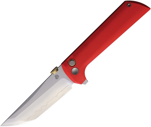North Mountain Blade Chop 2 Button Lock Pocket Knife Red - NMB2406RED 