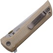 North Mountain Blade Chop 2 Button Lock Pocket Knife Micarta Tan - NMB2406YLMCT 