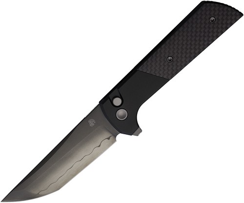 North Mountain Blade Chop 2 Button Lock Pocket Knife Carbon Fiber - NMB2407CFD 