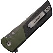 North Mountain Blade Chop 2 Button Lock Pocket Knife Green Carbon Fiber - NMB2407SGCF 