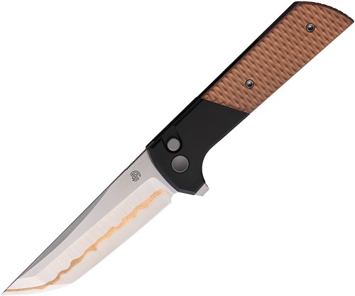 North Mountain Blade Chop 2 Button Lock Pocket Knife Copper - NMB2410AI 