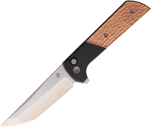 North Mountain Blade Chop 2 Button Lock Pocket Knife Copper - NMB2410AIH 