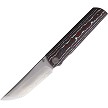 North Mountain Blade Chop 4 Linerlock Pocket Knife Red White Carbon Fiber - NMB2412RDWH 