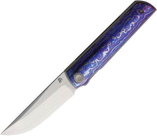North Mountain Blade Chop 4 Linerlock Pocket Knife Timascus - NMB2412ZRDM 