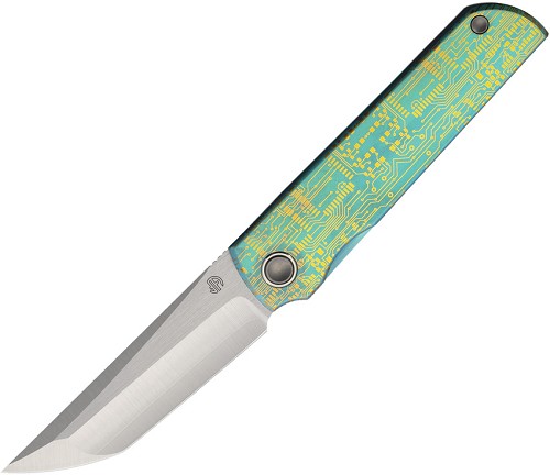 North Mountain Blade Zen Framelock Pocket Knife Titanium Teal - NMB2414AZDA 