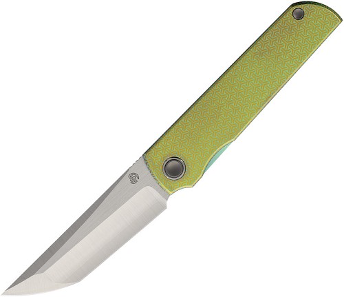 North Mountain Blade Zen Framelock Pocket Knife Titanium Gold - NMB2414AZDC 