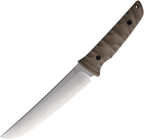 North Mountain Blade Chop Tanto Fixed Blade Knife Tan - NMB2415TN 