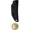 North Mountain Blade Chop Miniature Fixed Blade Knife Black - NMB2416BK 