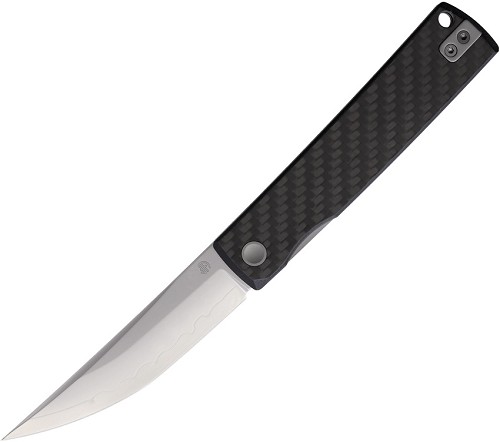 North Mountain Blade Kaiken Linerlock Pocket Knife Black Carbon Fiber - NMB250220 